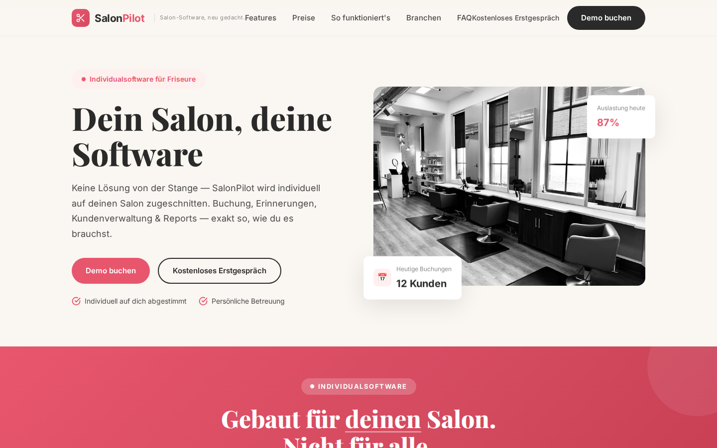SalonPilot Desktop Screenshot