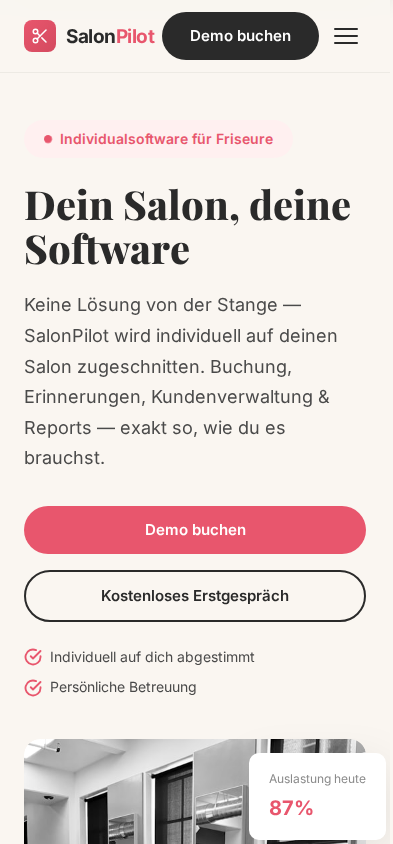 SalonPilot Mobile Screenshot
